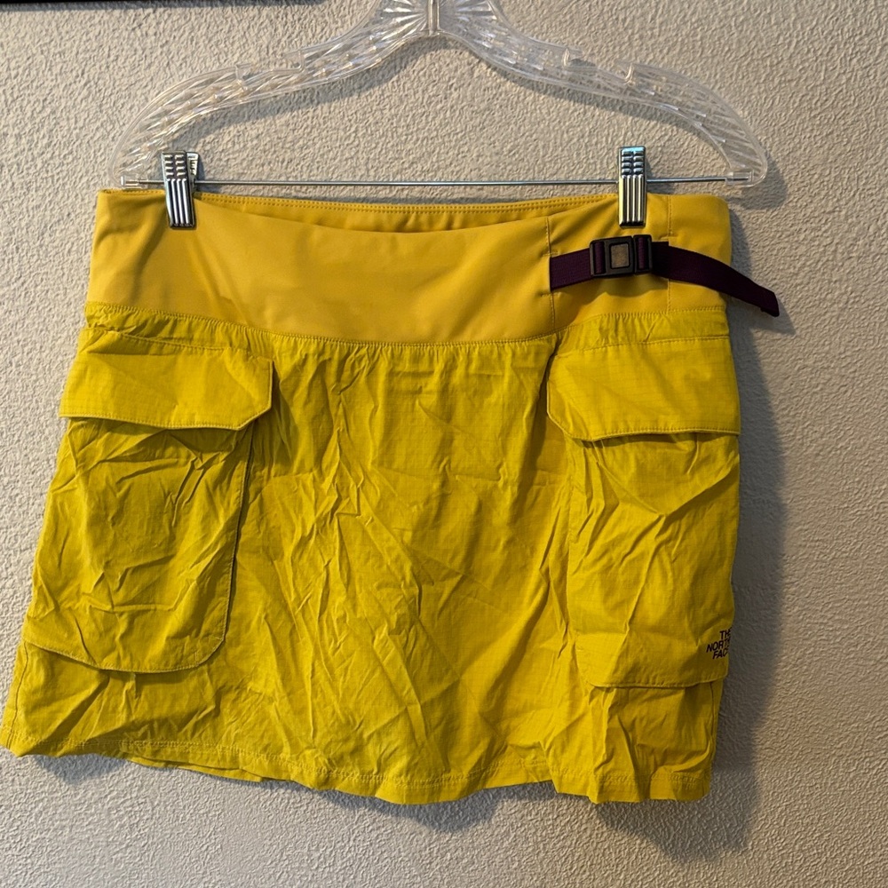 The North Face Yellow Mini skort with Belt